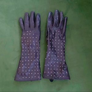 Nine West Studded Leather Gloves